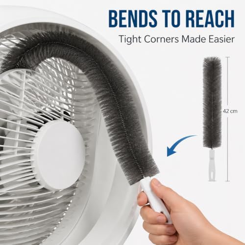 Pipiup Bendable Microfiber Fan Cleaning Brush, 2 Pack - Image 2