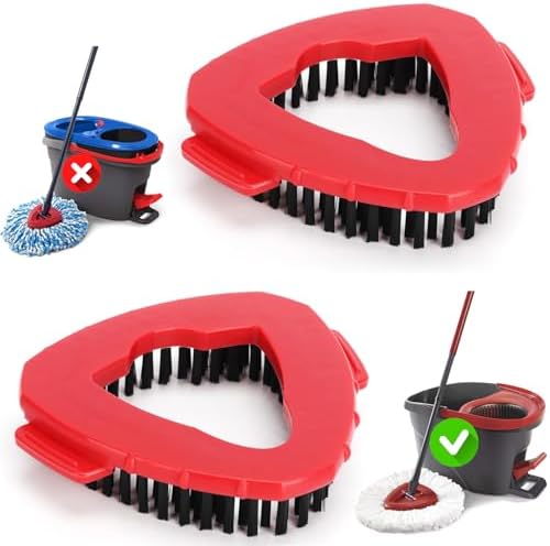 Funtin 2-Pack Mop Scrub Brush Head Compatible by Funtin