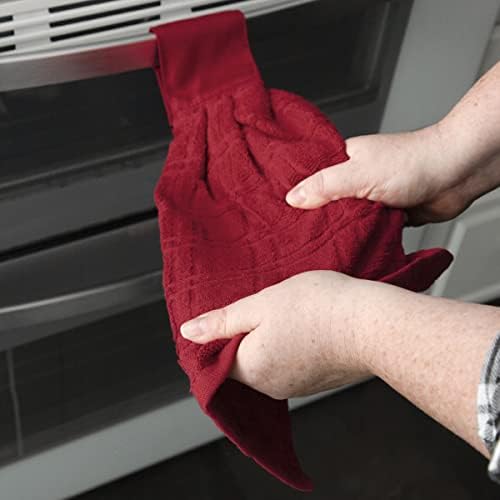 Ritz Premium 100% Cotton Solid and Multi Check Kitchen Tie Towel, Super Soft - Image 4