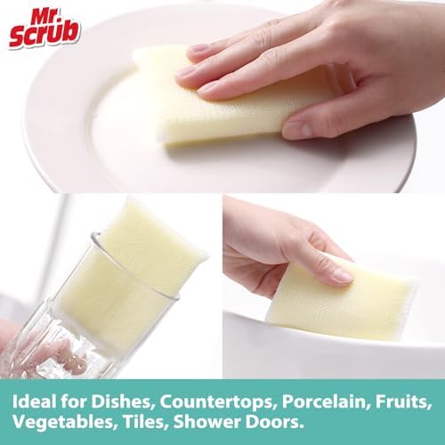 Sponges Kitchen Scrub Dish Sponge Scouring Pad, 6 Pads Cleaning Brush - Image 5