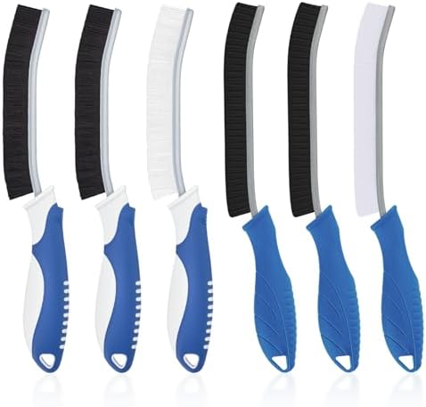 TQRR 6Pcs Hard Bristle Crevice Cleaning Brushes -Grout Scrub Brush by TQRR