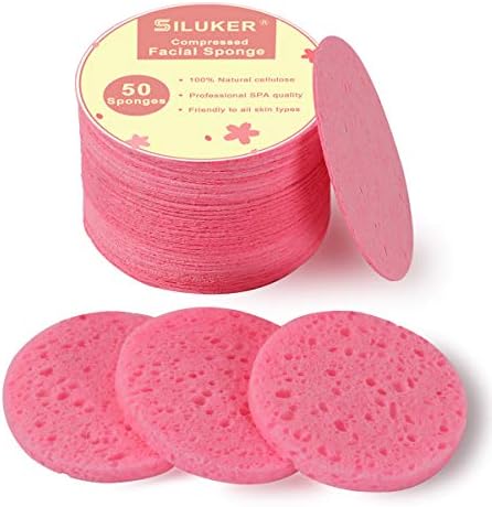 50-Count Compressed Facial Sponges by SILUKER