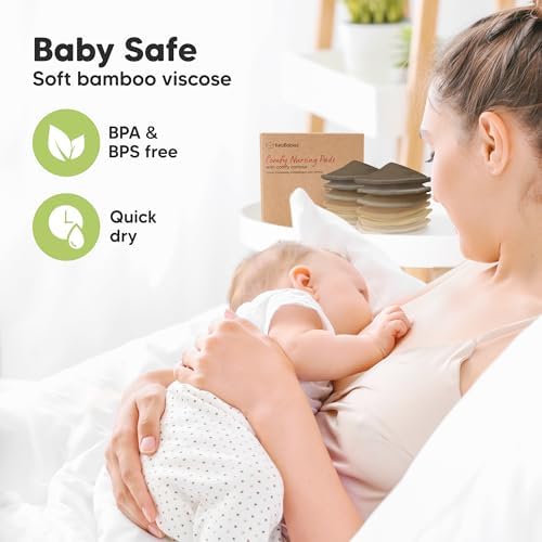 Organic Nursing Pads, 14 Washable Breast Pads, Wash Bag - Image 5