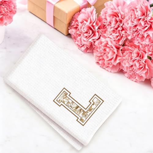 Chinoiserie Initial Kitchen Towels, Personalized Kitchen Towels, Personalized - Image 4