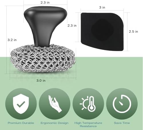 Cast Iron Scrubber Dish Scrub Brush - Image 4