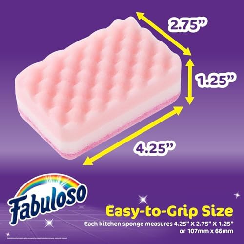 Fabuloso Scratch-Free Kitchen Dish Sponges - Image 5