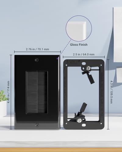 VCE Brush Wall Plate Cable Pass Through - Image 2