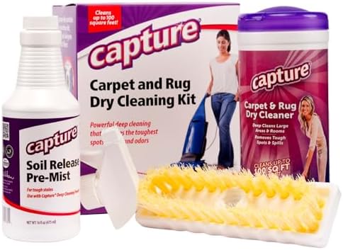 Capture Carpet Total Care Kit 100: Dry Rug Powder Cleaner w/Pre-Mist Spray by Capture