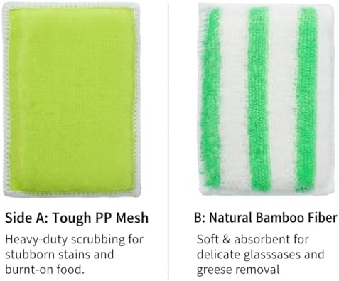 Scrub Sponges for Dishes, Non-Scratch Scrubbing Sponges for Kitchen - Image 3