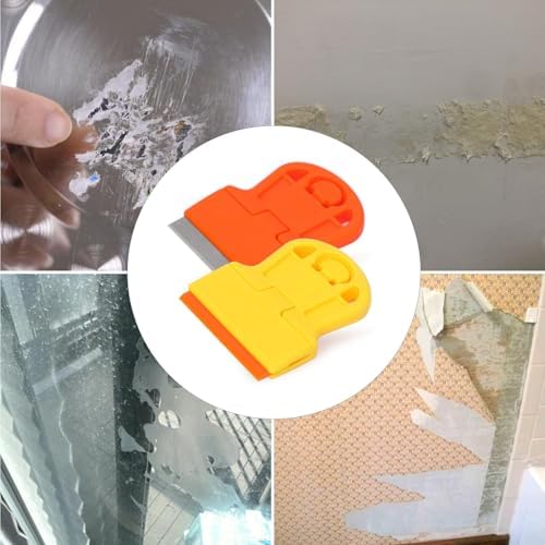 2 Pack Razor Blade Scraper Plastic Razor Blade Scraper Scraper Tool - Image 5