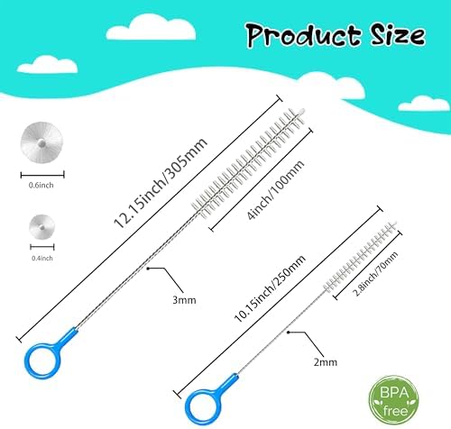 Extra Long Straw Cleaning Brushes 2 Pack - Image 2