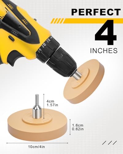 Solid Decal Remover Wheel, 4 inch Eraser Wheel - Image 3