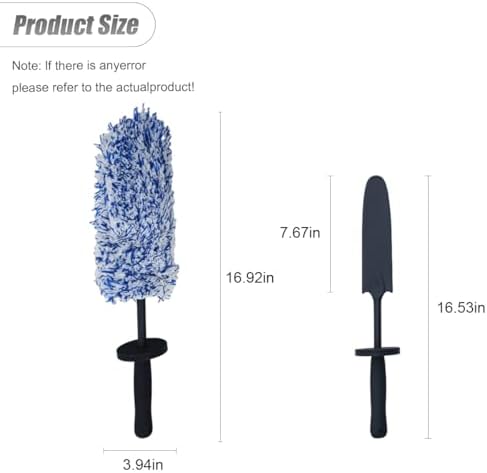 ZIMISI Car Wheel Cleaner Brush, Soft Microfiber Wheel Rim Cleaner, Non Scratch - Image 2