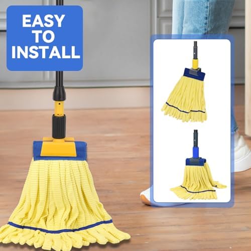 Heavy Duty Commercial Mop Head Replacement Microfiber Tube Mop Heads - Image 5