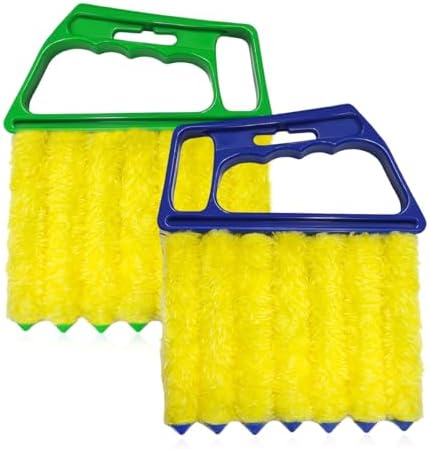 Sun Walker 2 PCS Blind Cleaner Duster Tool, 7-Finger Auto Dusting Cleaner Brush by Unknown