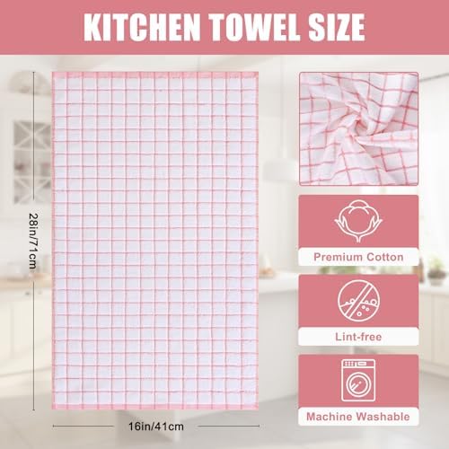 Homaxy Premium Kitchen Towels, Check Design - Image 3