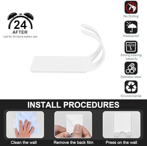 CGBE 4 Pack Shower Hooks - Image 4
