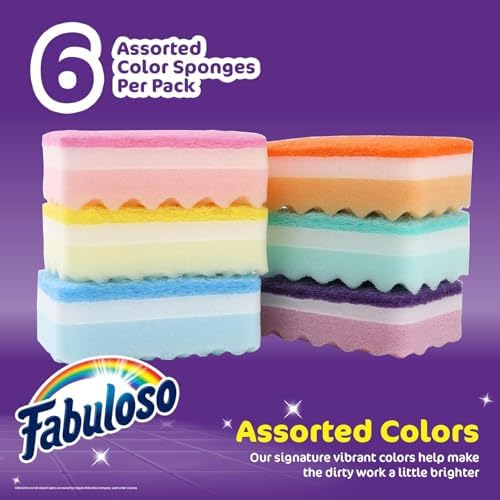 Fabuloso Scratch-Free Kitchen Dish Sponges - Image 2