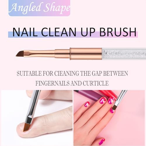 3Pcs Nail Art Clean Up Brushes, - Image 4