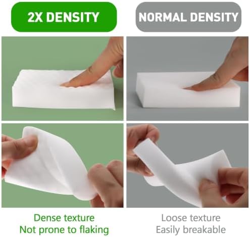 50 Pack 2X Density Melamine Sponges Long Lasting Magic Cleaning Eraser Pads - Image 5