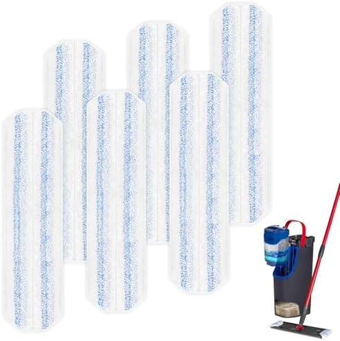 6 Pack H2prO Mop Pads Replacement by Jusiwow