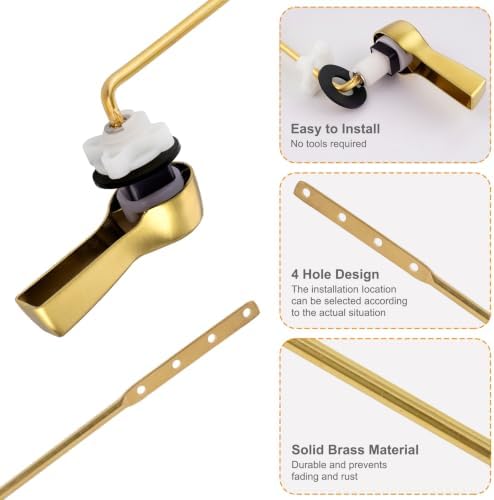 Hibbent Universal Metal Front Mount Toilet Handle Replacement Kit - Image 2