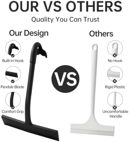 Silicone Shower Squeegee with Hanging Hook - Image 5