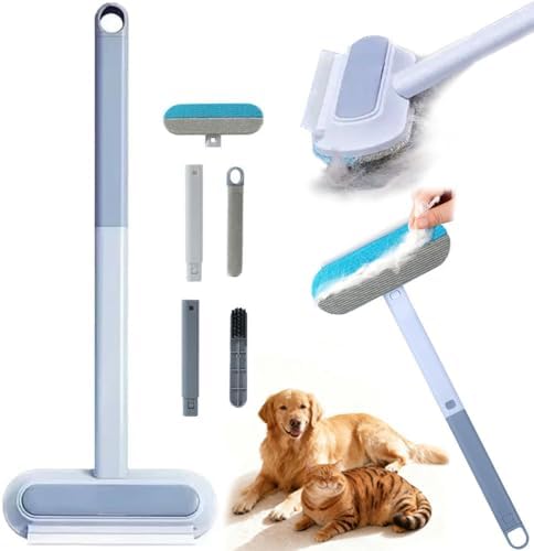4 in 1 Pet Hair Remover, Long Handle Multifunctional Fur Lint Brush by RUIFANDAHK