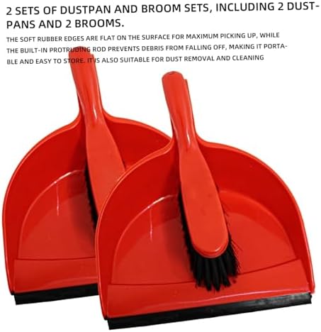 Dust Pan And Brush, Dustpan and Brush Sets, 2 Sets Plastic Mini Dustpan and - Image 5