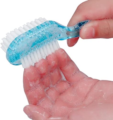 Handle Grip Fingernail Brush Two Sided Nail Brush Foot Scrub Brush Soft Stiff - Image 3