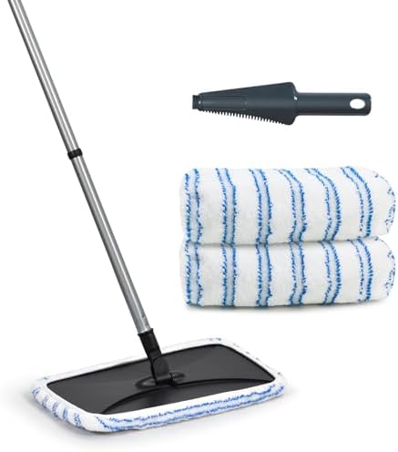 Large Surface Flat Mop, 15x8 Inches, Reusable & Washable, Compatible by MATTHEWCLEANINGPRODUCTS
