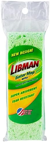 Libman Gator Mop Refill Heads, Extra-Absorbent 9" Sponge, 6 Pack - Image 3