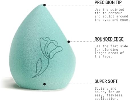 JUNO & Co. Microfiber Makeup Sponge, Dual Layer Technology - Image 3