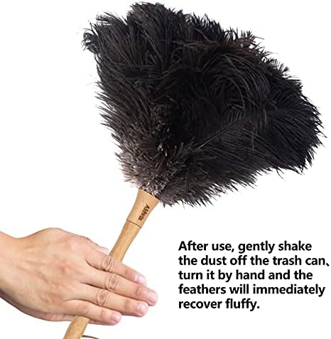 Aldwin Ostrich Feather Dusters for Cleaning, 16 inch Black - Image 5