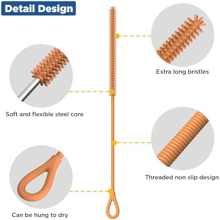 YOTIME Silicone Straw Cleaner Brush - Image 3