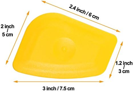 Small Handy Plastic Scraper Hard Sharp Card Round Edge - Image 6