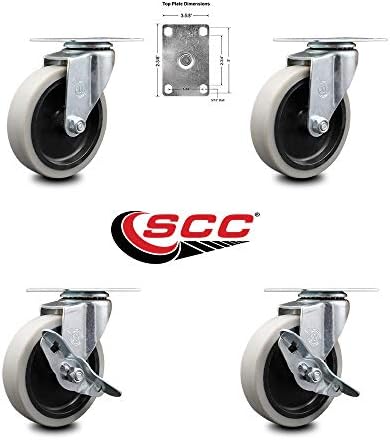 7734L2 FG7734L20000 Rubbermaid Mobile Work Center 7734-88 Replacement Caster - Image 2