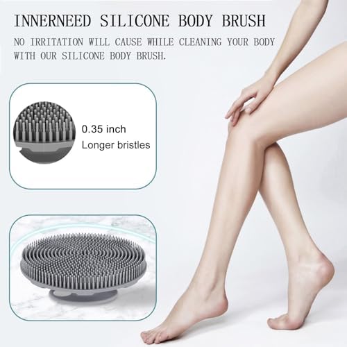 INNERNEED Food-Grade Soft Silicone Body Scrubber Shower Brush - Image 6