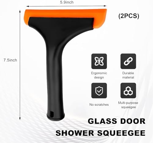 Sun Walker 2 PCS Small Silicone Window Squeegee, Portable Auto Wiper Window - Image 2