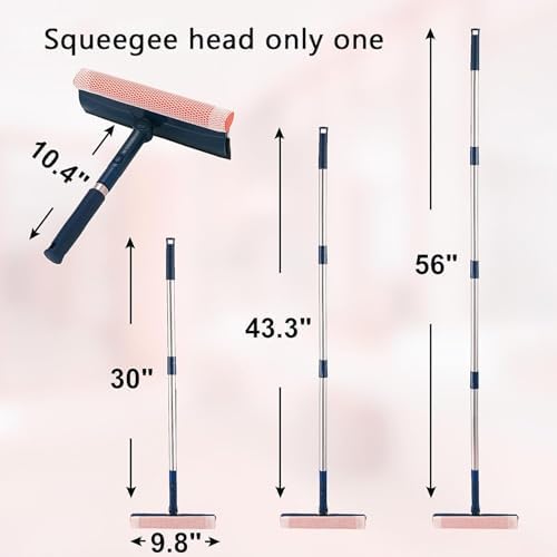 Professional Window Squeegee, 2-in-1 Window Cleaner - Image 2