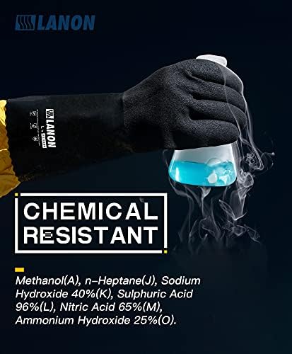 LANON Nitrile Chemical Resistant Gloves - Image 2