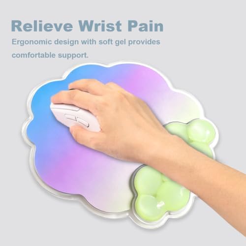 Gel Cloud Wrist Rest and Mouse Pad Support Set - Image 6