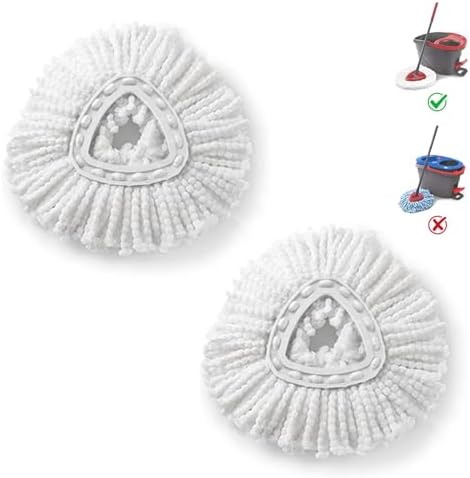 BonusLife 2-Pack Mop Head for O-Ceda EasyWrin Spin Mop Refill 1-Tank System by BonusLifeInc