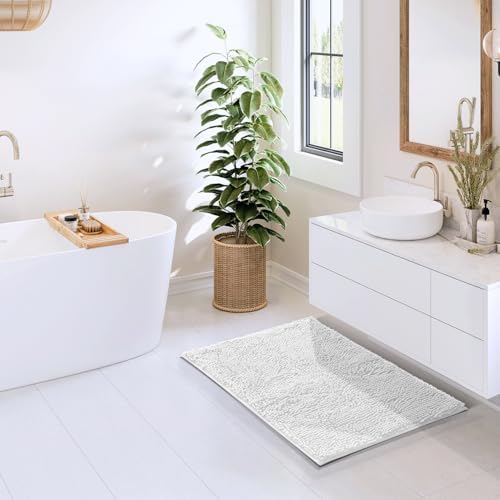 Hearth & Harbor Bathroom Rugs, Chenille Bath Mat - Image 4