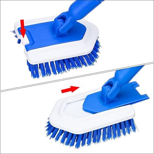 Stiff Bristles Brush Refill Fit Lalafancy Shower Bathtub Cleaning Brush - Image 4