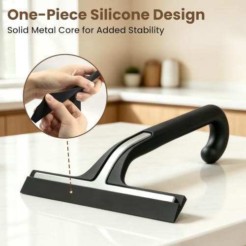 10 Inch Silicone Shower Squeegee - Image 5