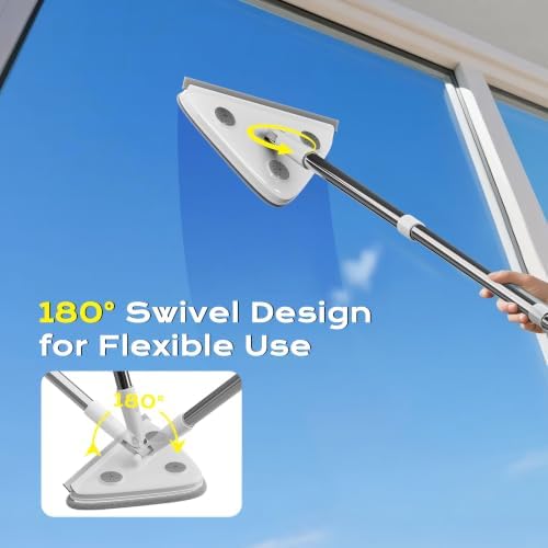 Wall Cleaner Mop with Long Handle, 75-Inch Wall Duster and Baseboard Cleaner - Image 5