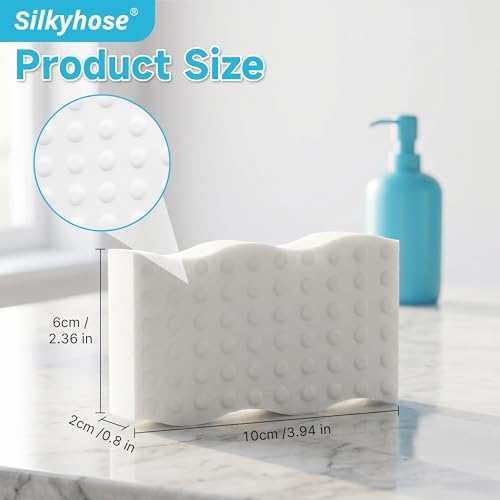Silkyhose 30 Pack Melamine Sponge, 2X Density Magic Cleaning Eraser - Image 2