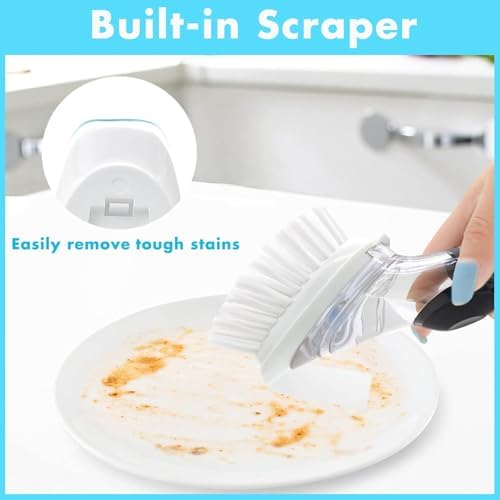 Dish Brush Refills, 12 Pack Dish Brush Replacement Head - Image 4