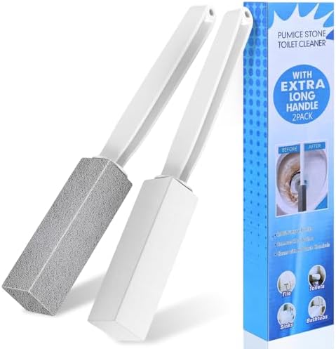 Laiyeoy Toilet Bowl Cleaner Pumice Stone, Extra Long Handle by Laiyeoy